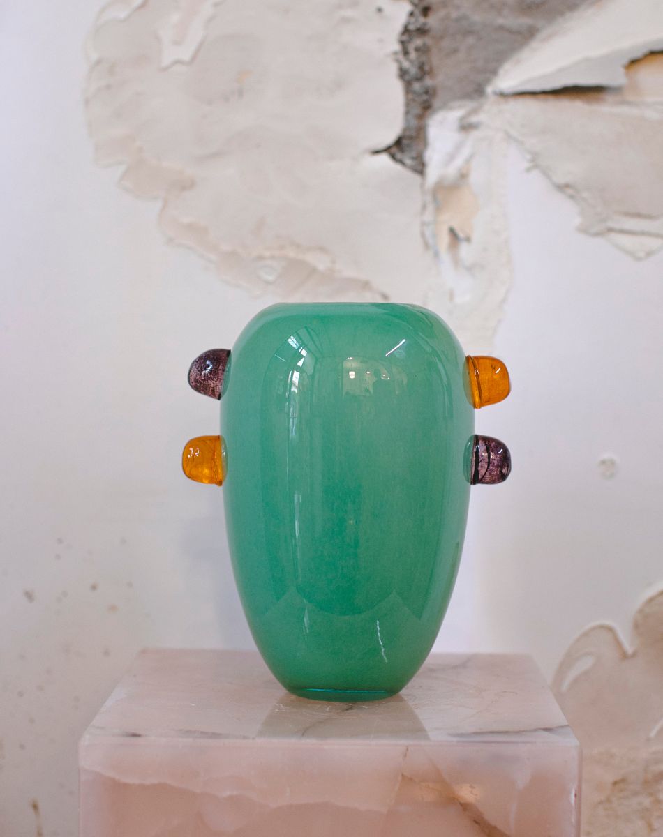 Green big vase