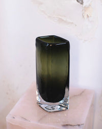 Geometric black vase