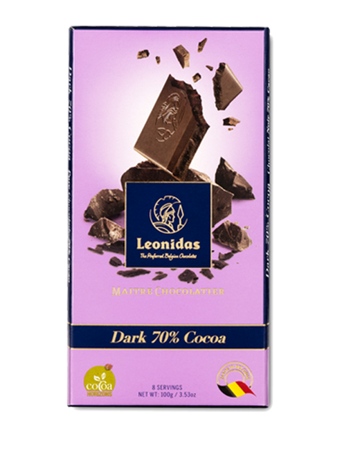 Leonidas dark chocolate bar